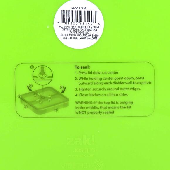 Minecraft Lunch Sandwich Bento Box Food Storage Container Kids Green - Picture 12 of 16